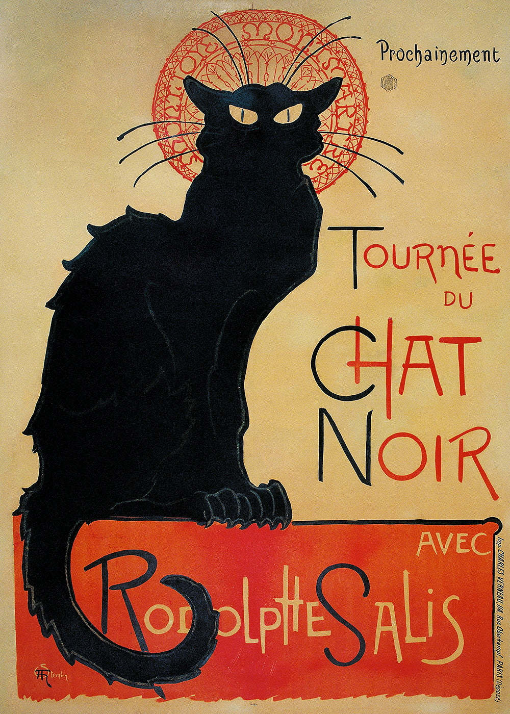 Black cat vintage poster | Wall art, framed prints and posters