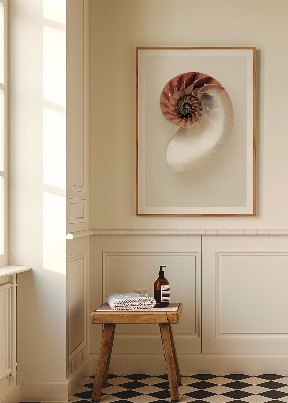 Photograph of nautilus spiral
