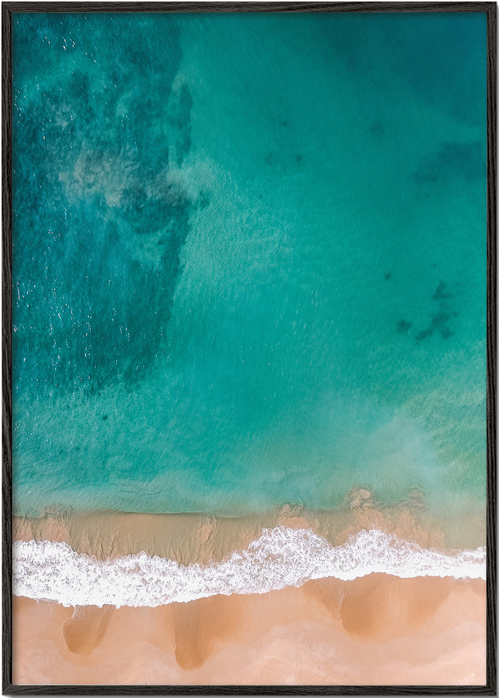 Landscape art: aerial beach view