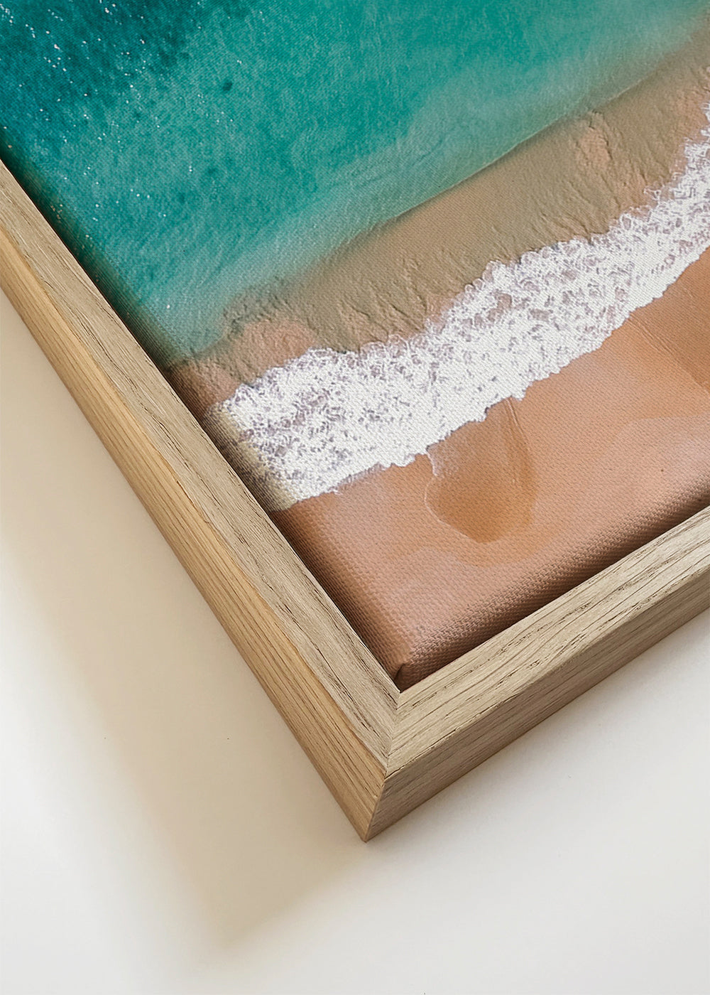 Landscape art: aerial beach view
