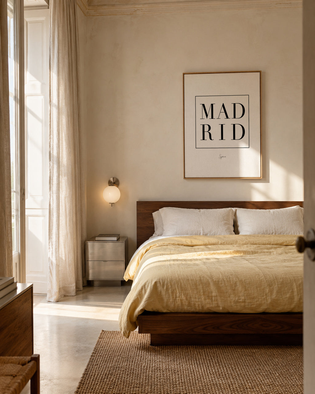 Madrid - Framed canvas in an interior