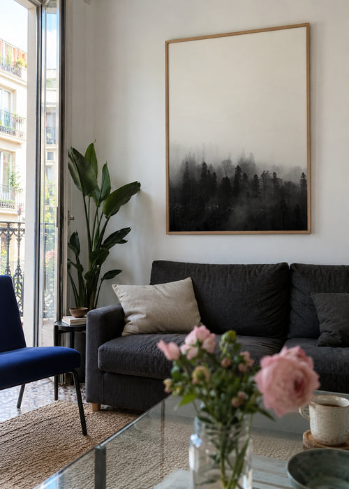 Haunted forest - Framed poster in an interior