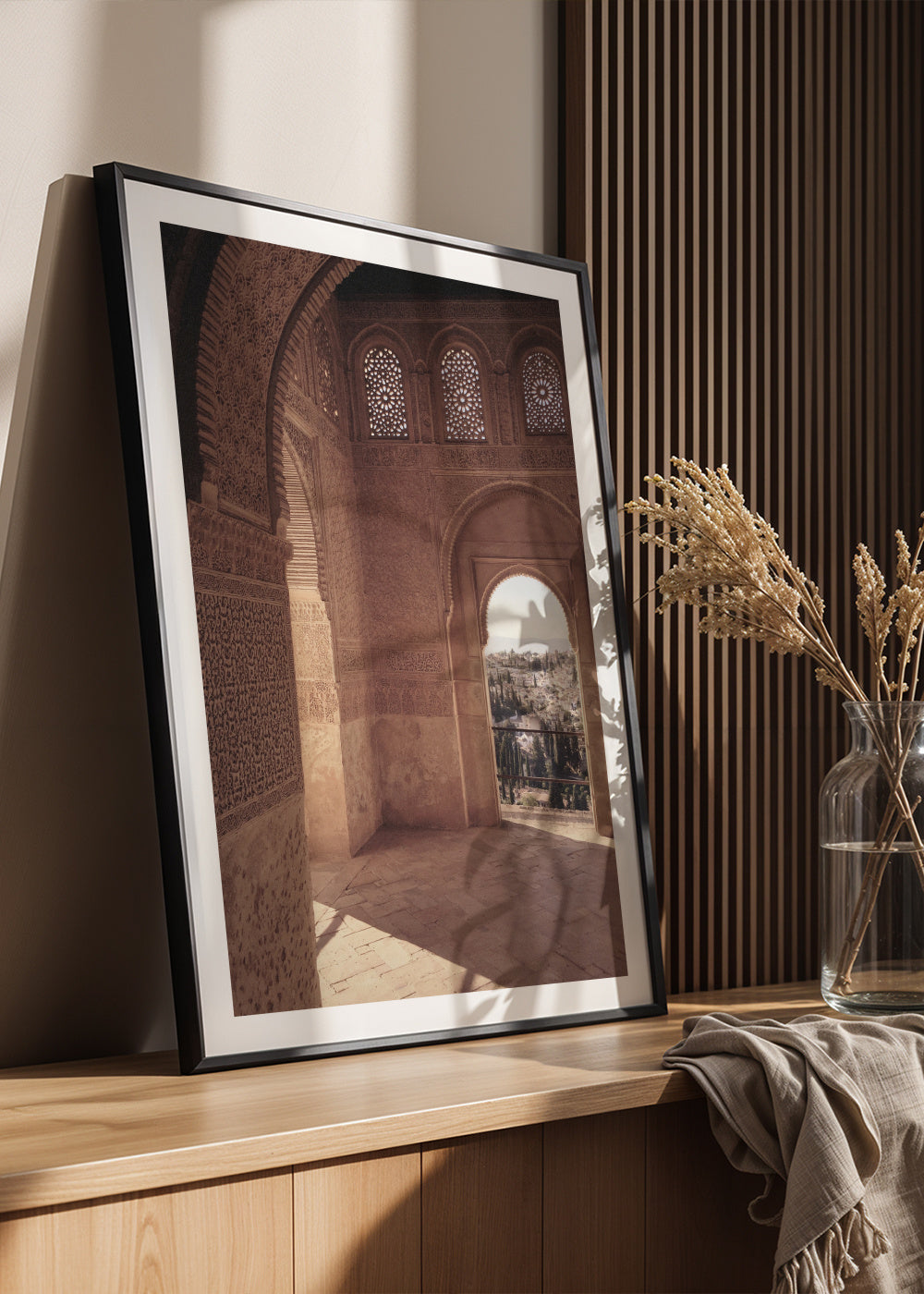 Alhambra - Framed poster in an interior