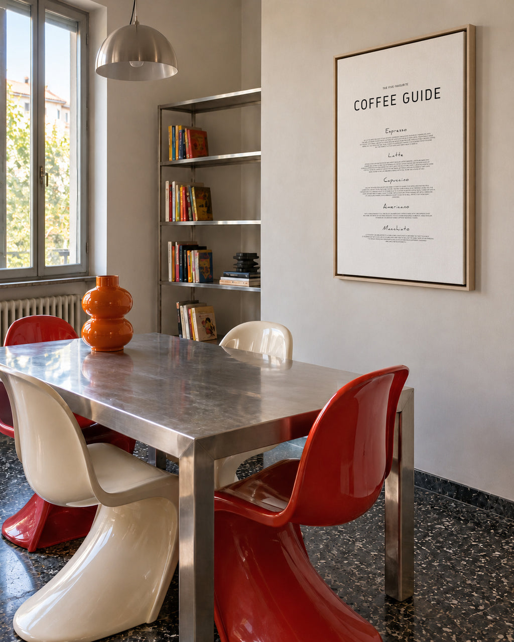 Coffee guide - Framed canvas in an interior