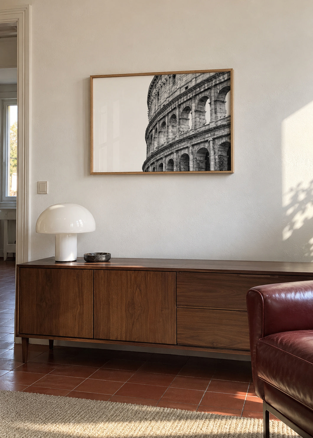 Coliseum - Framed poster in an interior