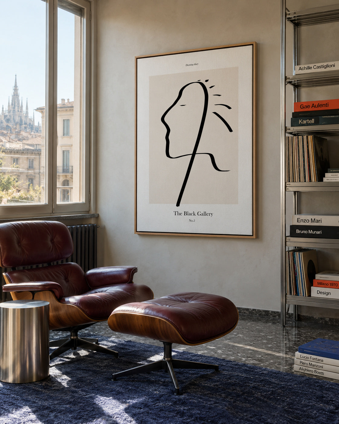 The Black Gallery 5 - Framed canvas in an interior