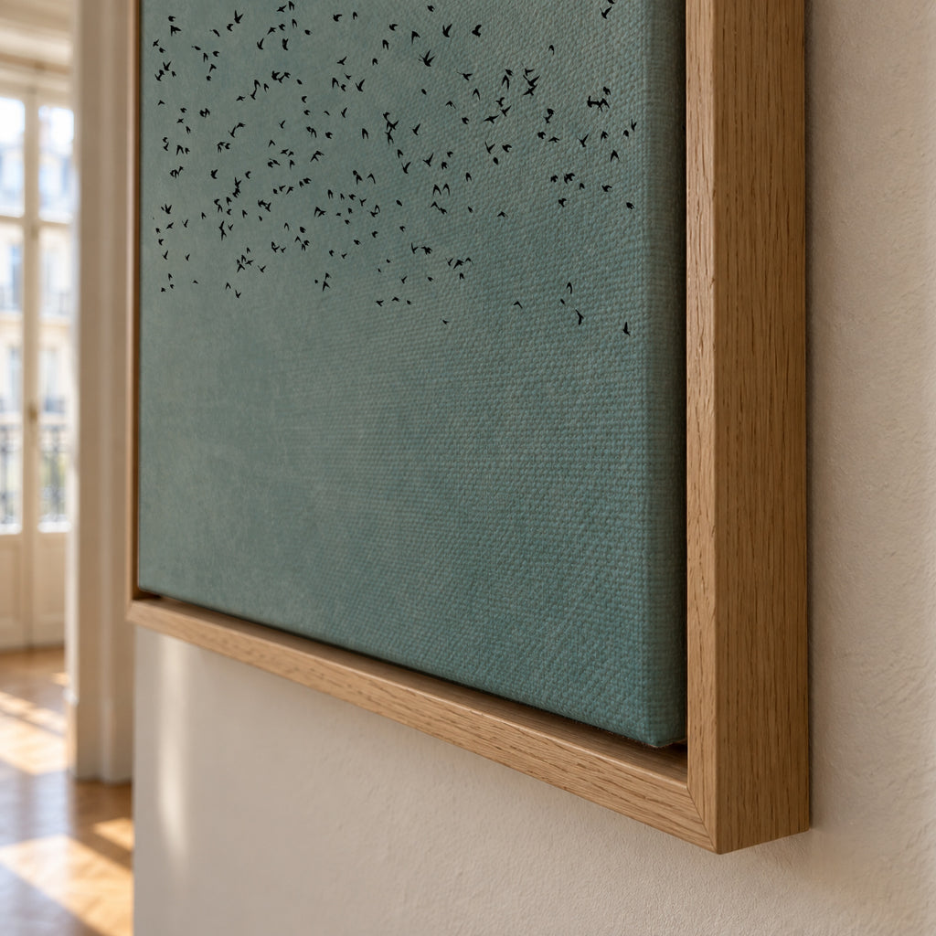 Fly away - Framed canvas detail