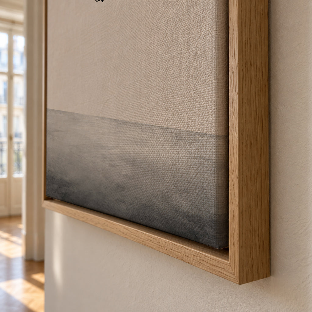 The ocean - Framed canvas detail
