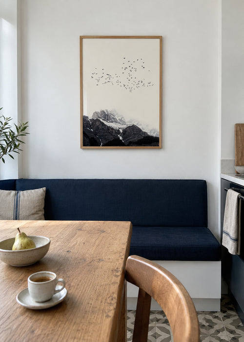 The mountain - Framed poster in an interior