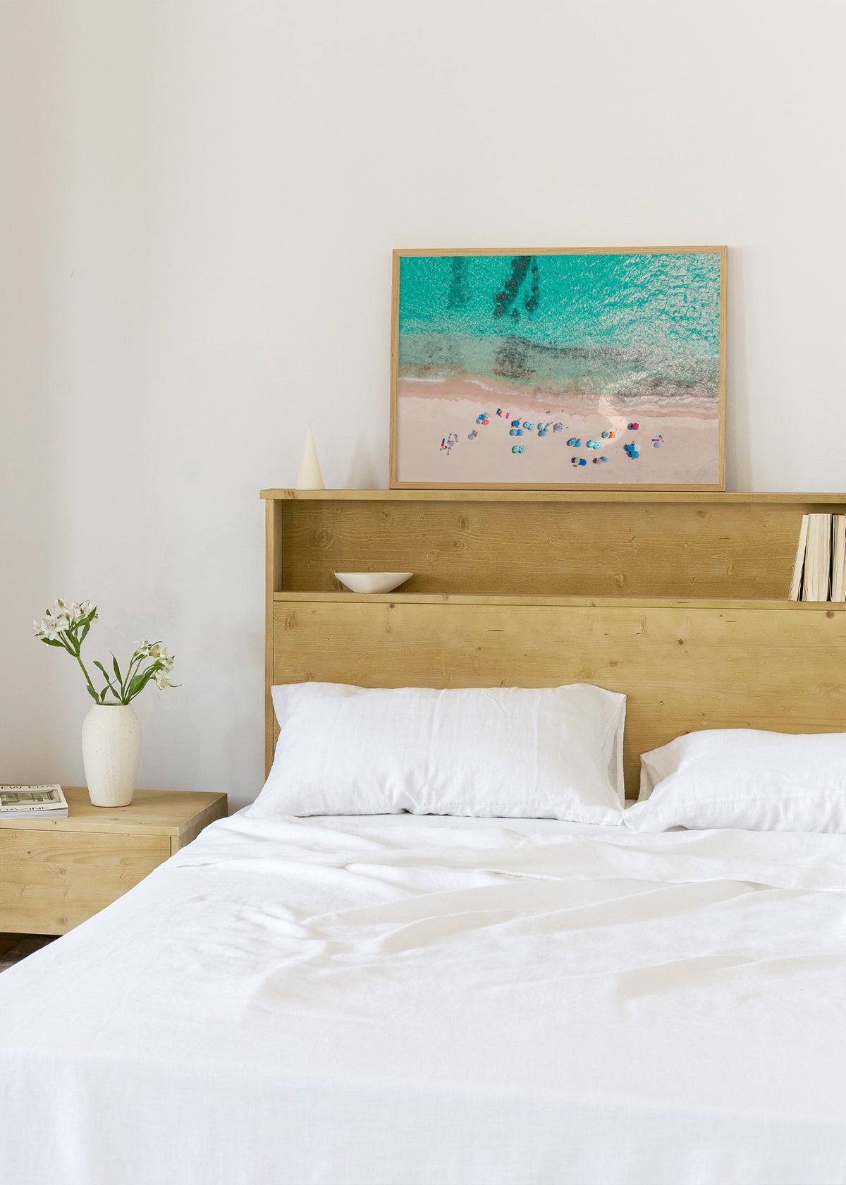 Beach Day - Framed poster in an interior