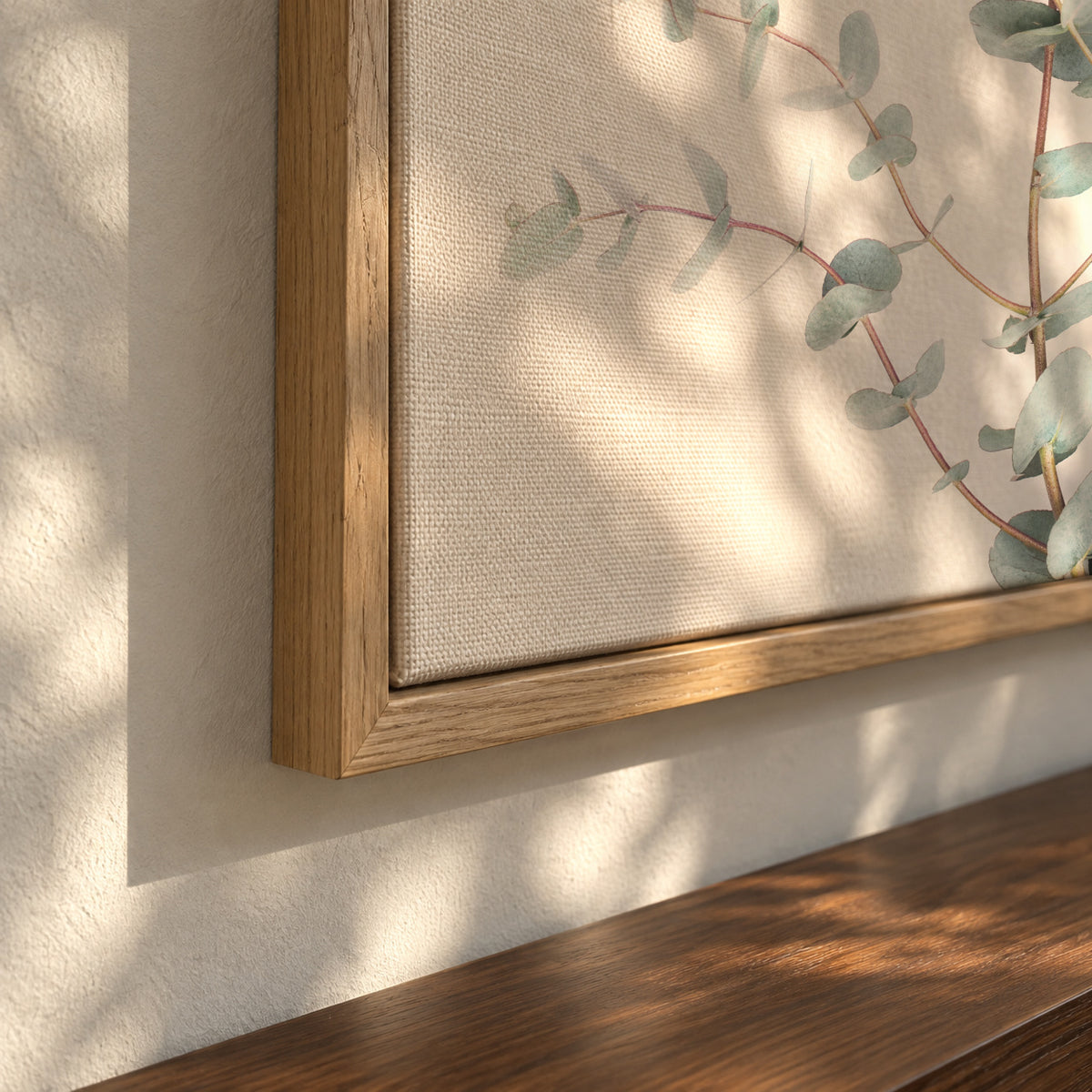 Eucalyptus Branch - Framed canvas detail