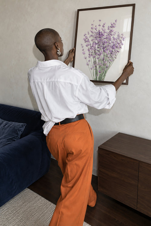 Lavender - Framed poster in an interior