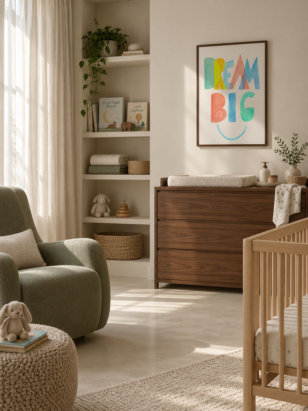 Dream Big - Framed poster in an interior