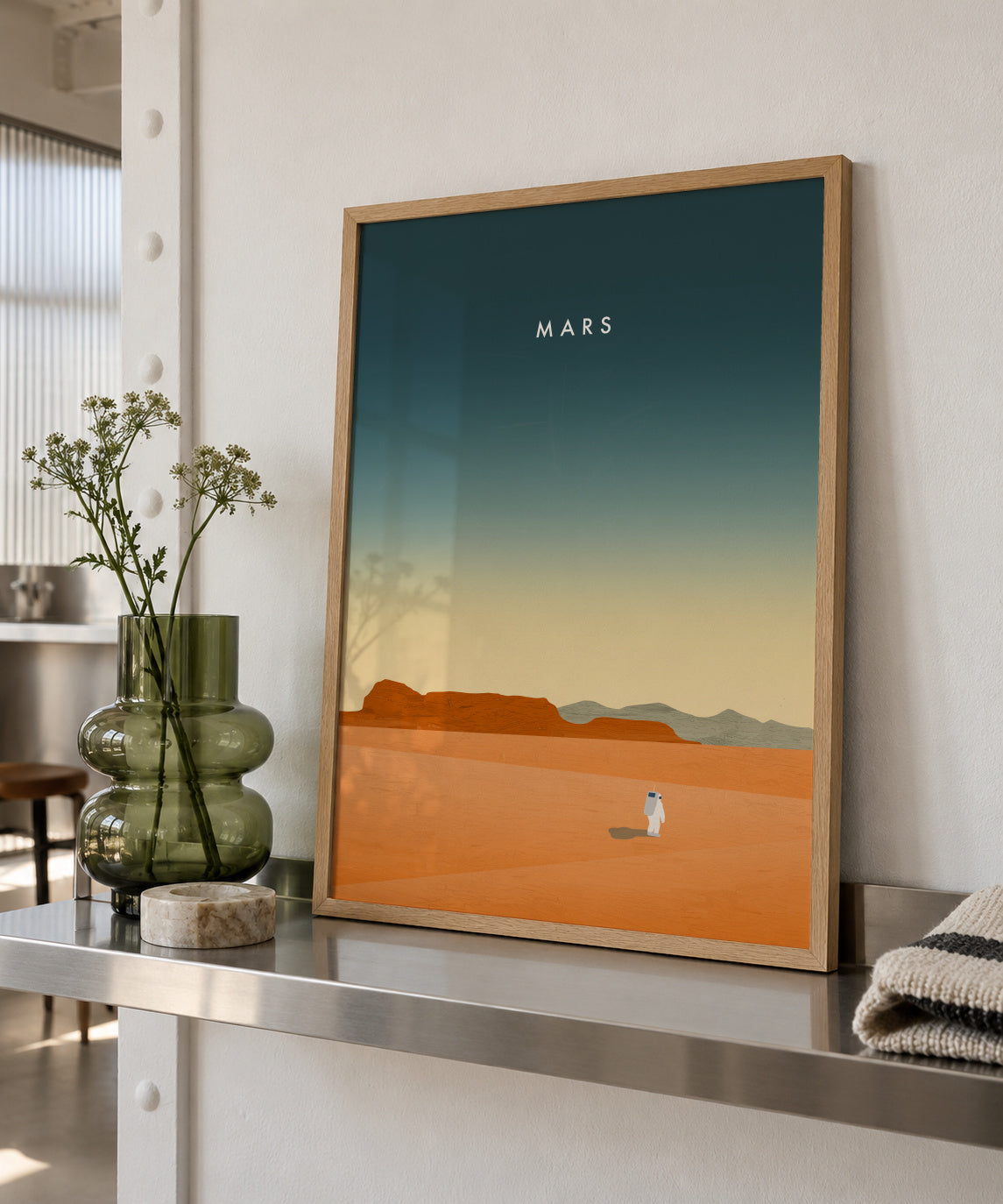Mars - Framed poster in an interior