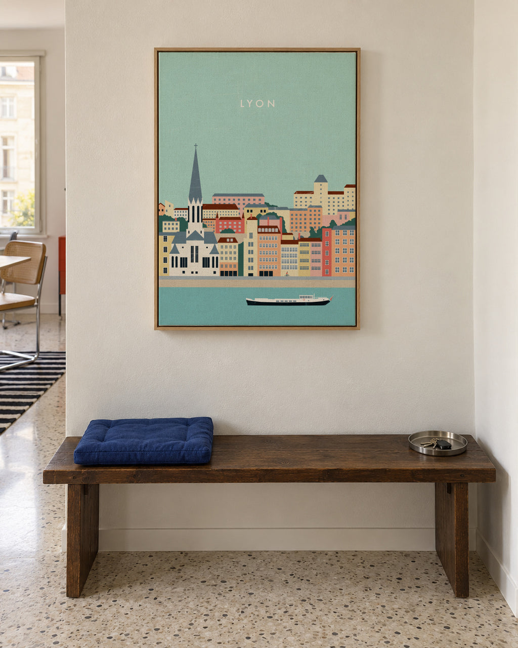 Lyon - Framed canvas in an interior