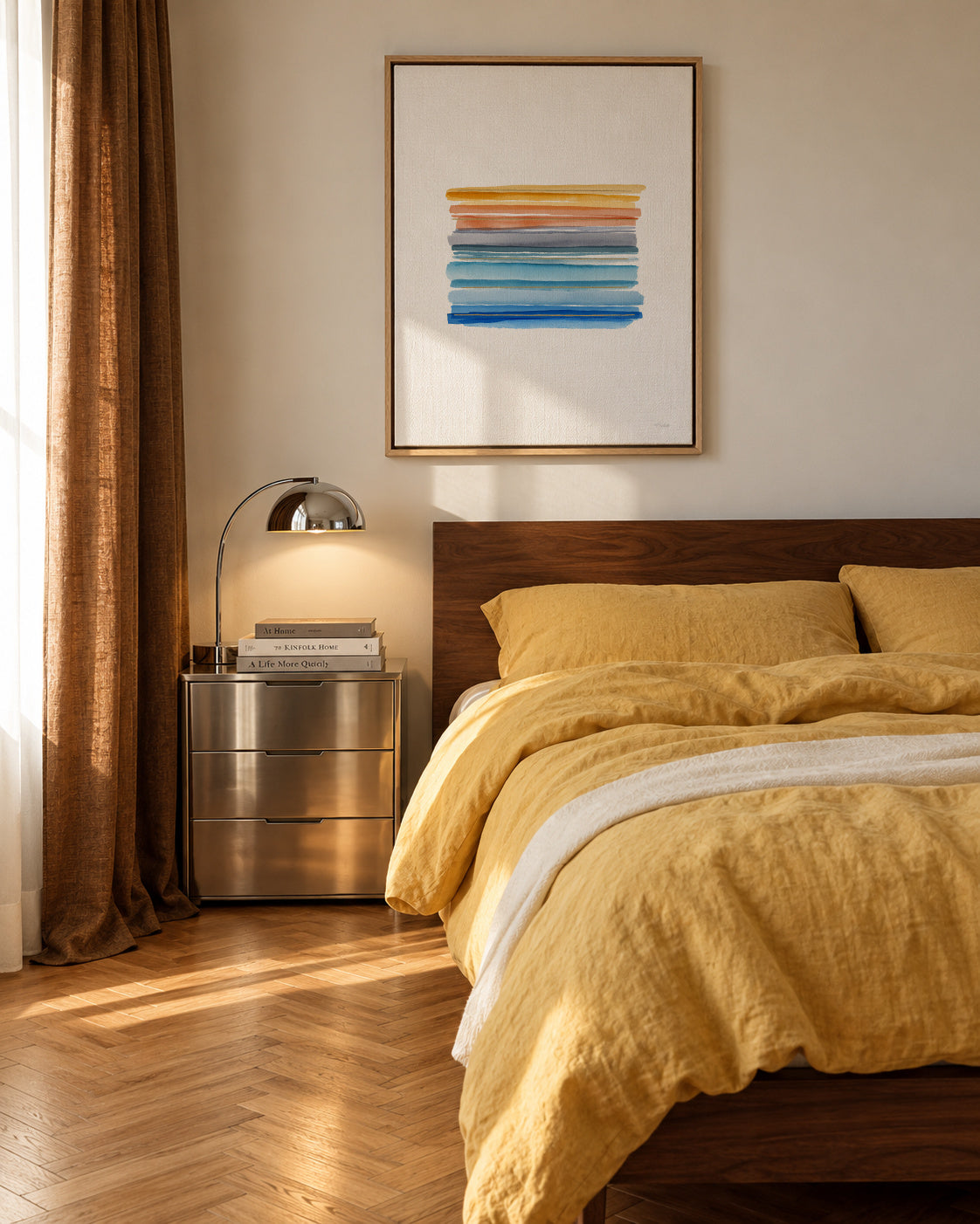 Apreciar o cair da tarde - Framed canvas in an interior