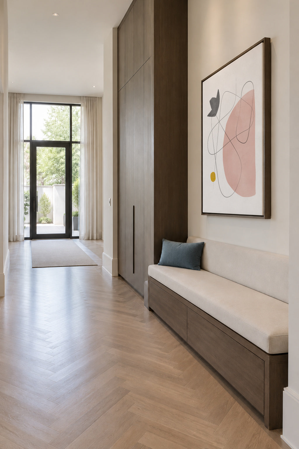 Abstract N2 - Framed canvas in an interior