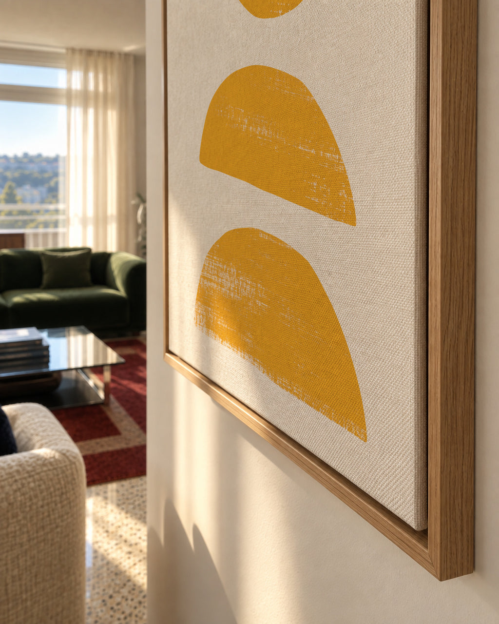 Abstract N11 - Framed canvas detail