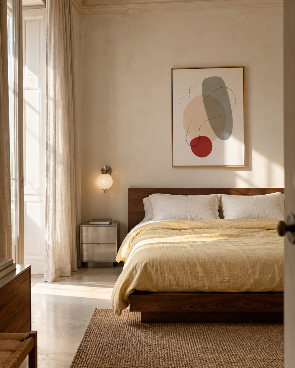 Abstract N 20 - Framed canvas in an interior