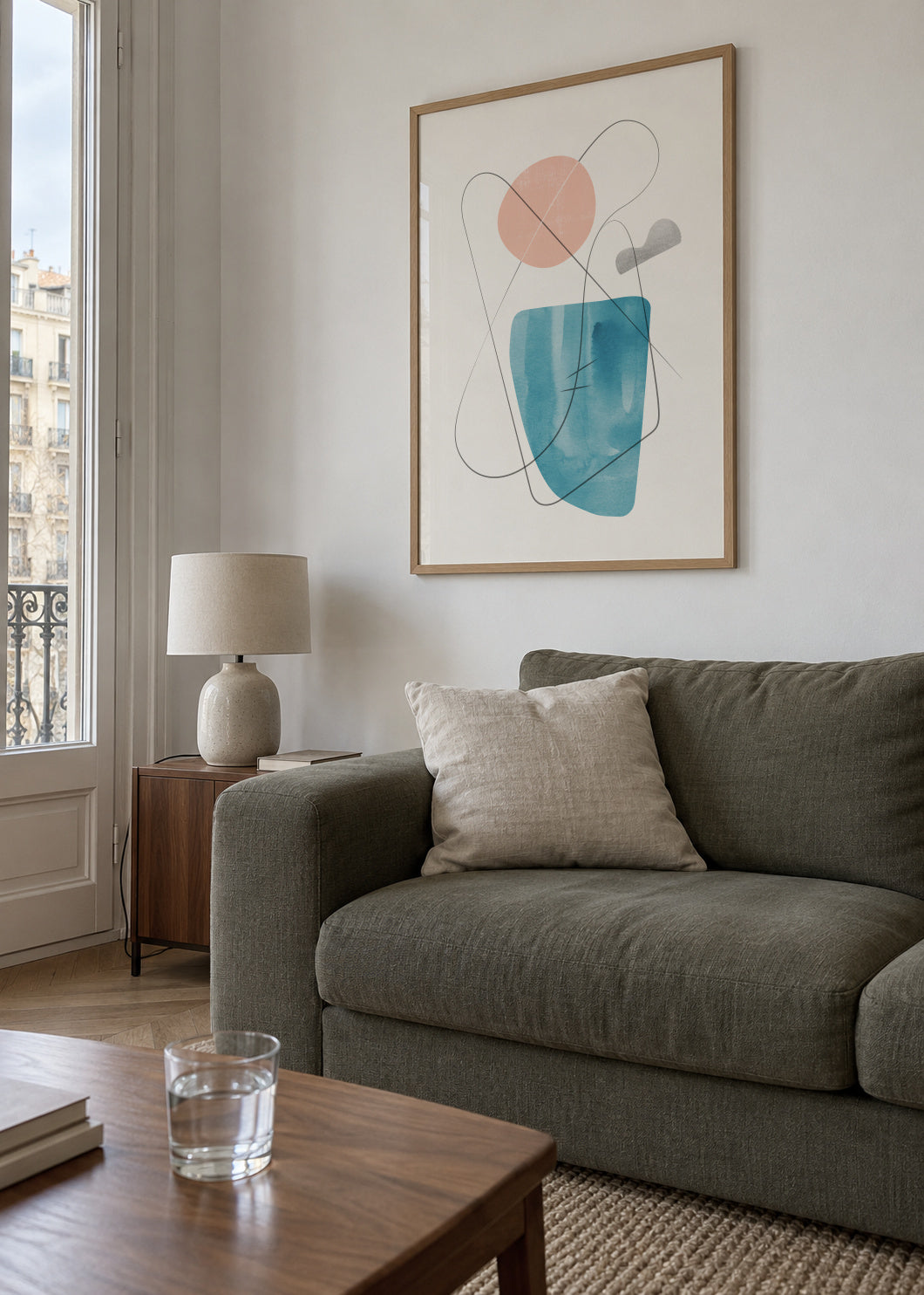 Abstract N 25 - Framed poster in an interior