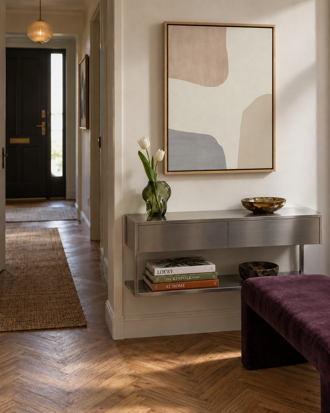 Abstract N 27 - Framed canvas in an interior