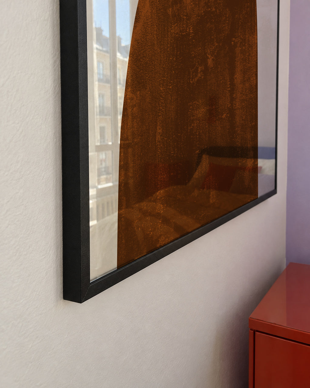 Abstract N 31 - Rusted - Framed poster detail
