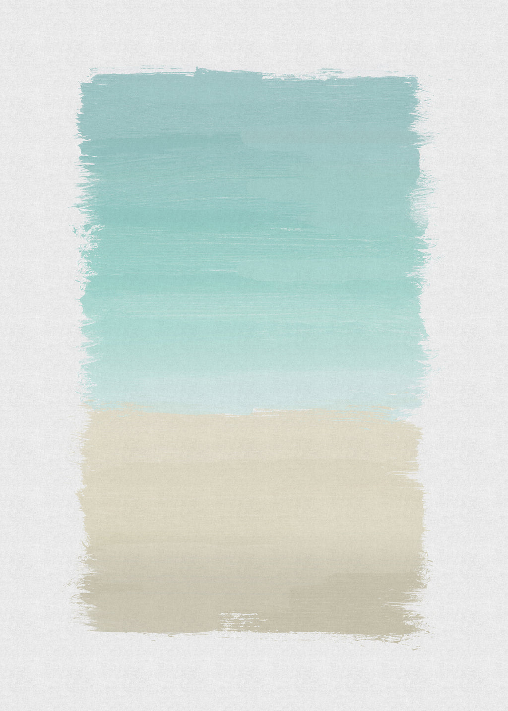 Turquoise abstract - Unframed art print
