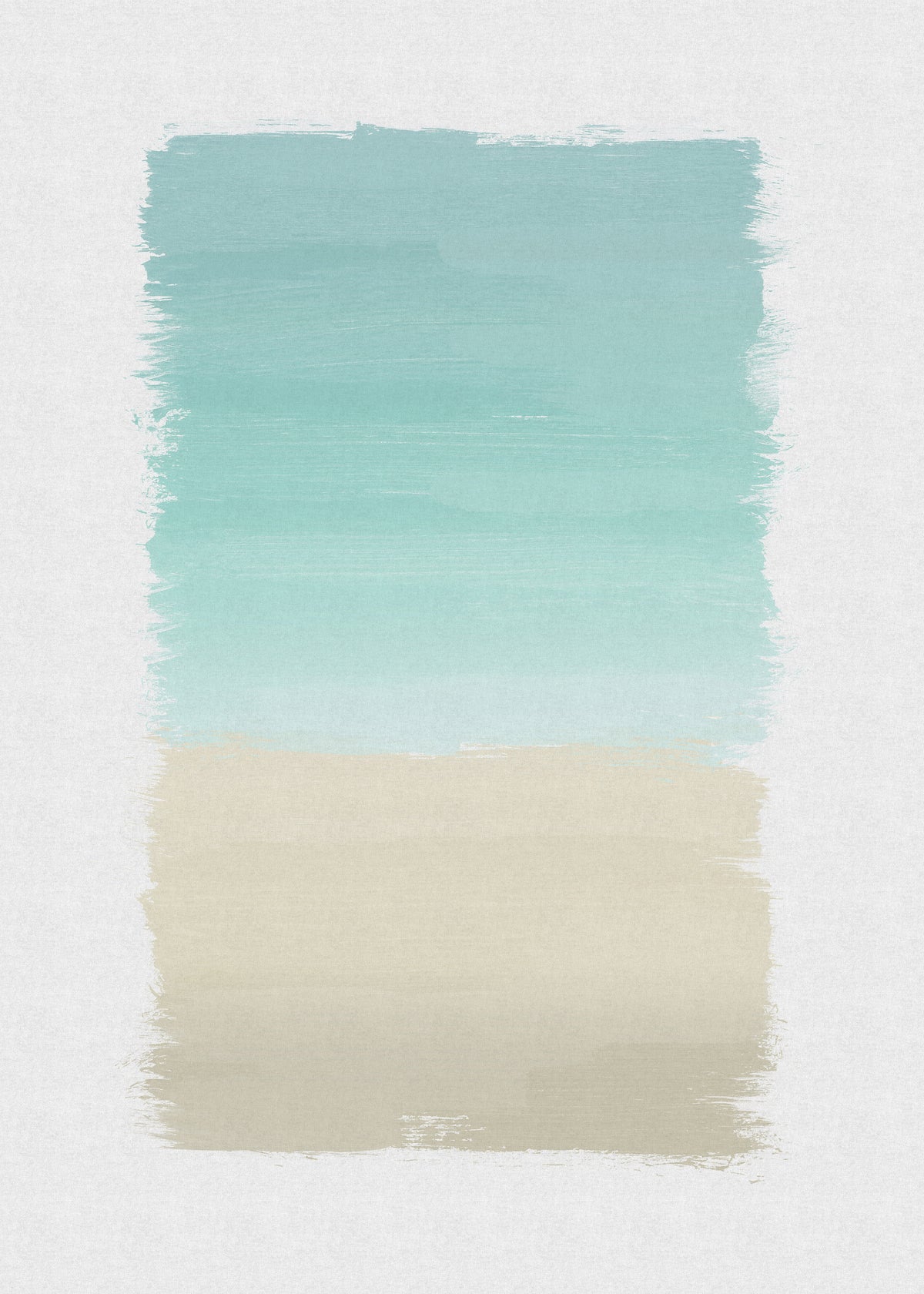 Turquoise abstract - Unframed art print