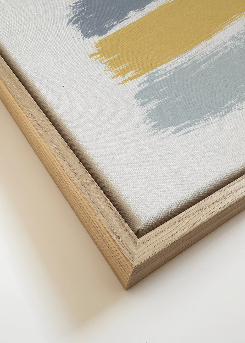 Pastel stripes - Framed canvas detail