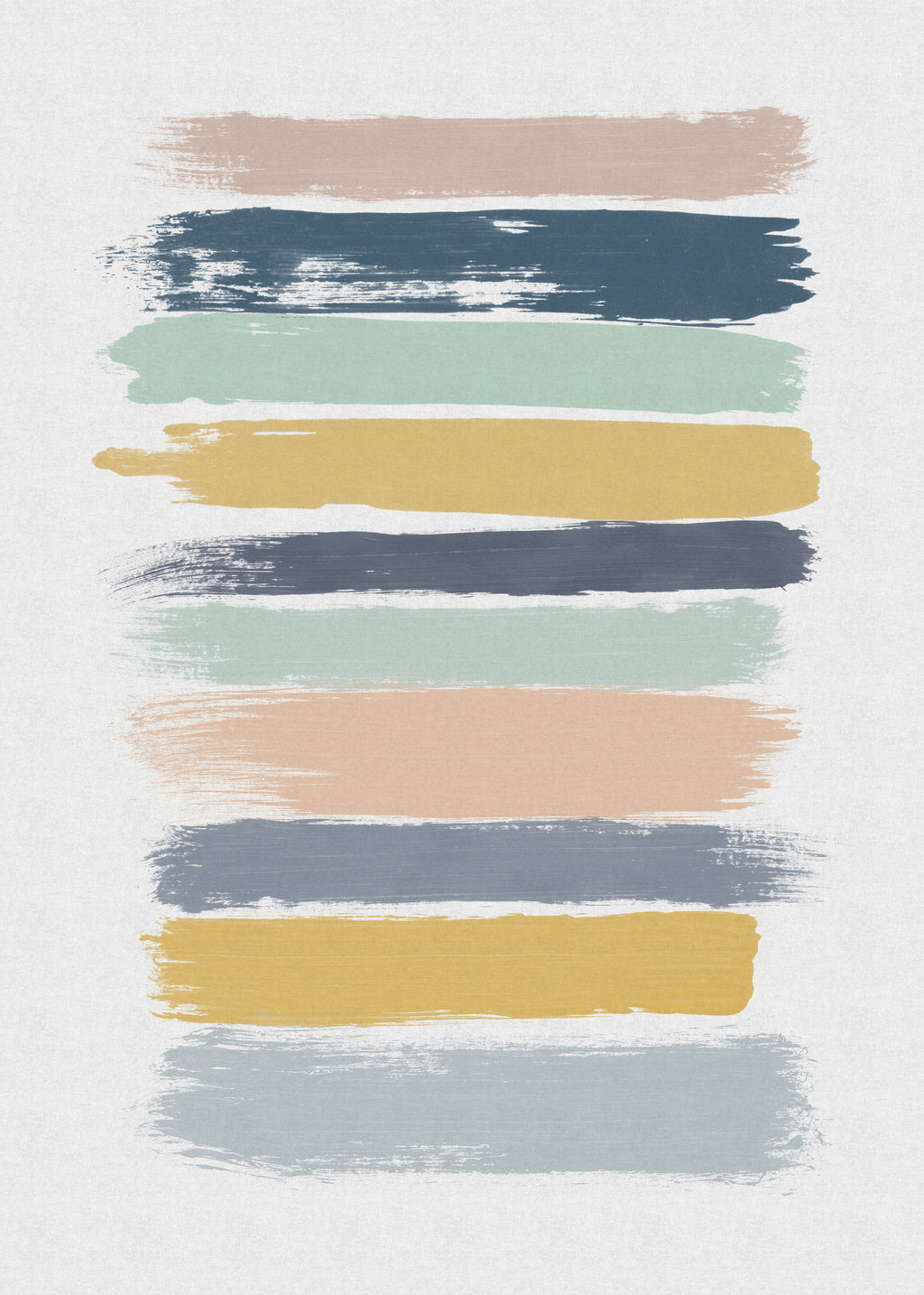 Pastel stripes - Unframed art print