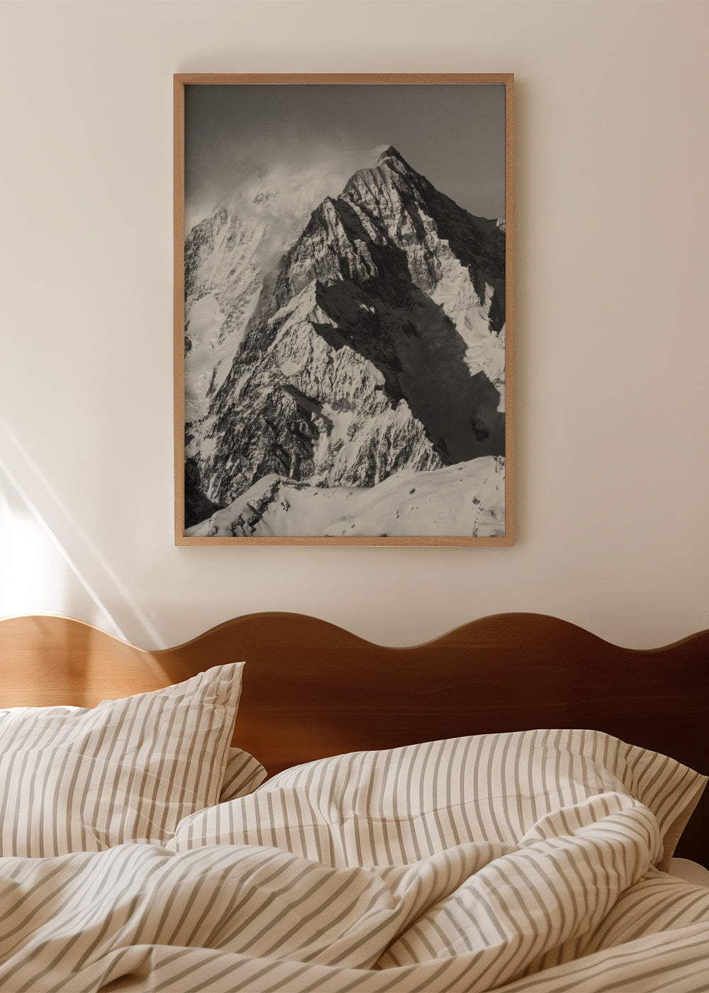 Mont Blanc 2 - Framed poster in an interior