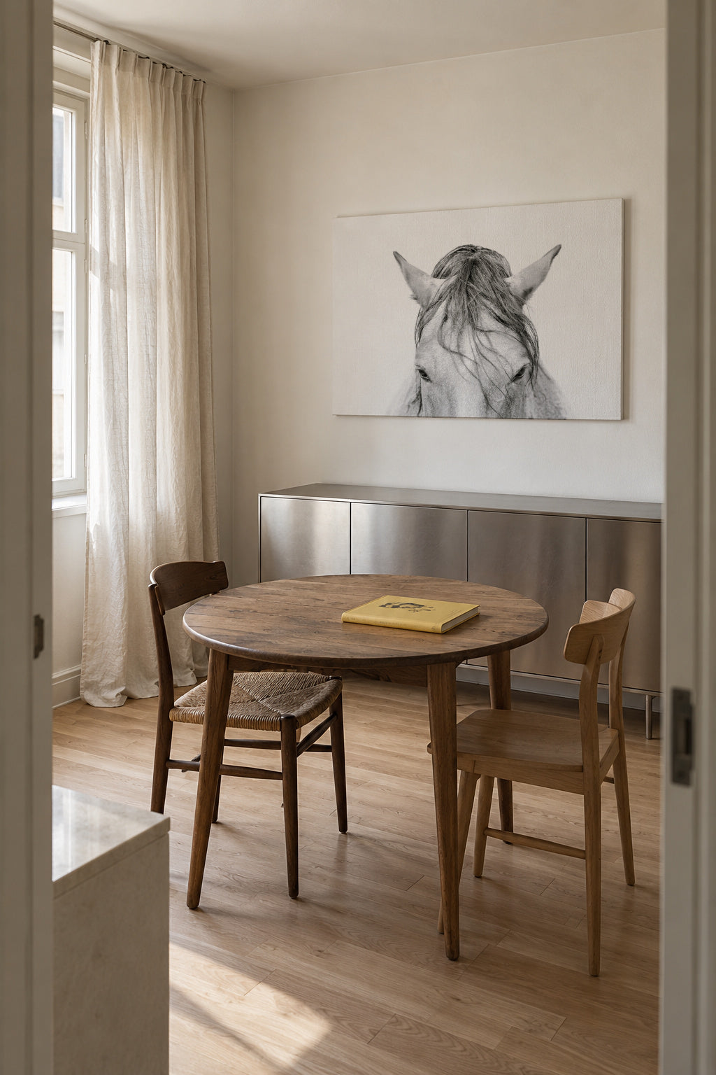 Horses Head 2 - Unframed canvas in an interior