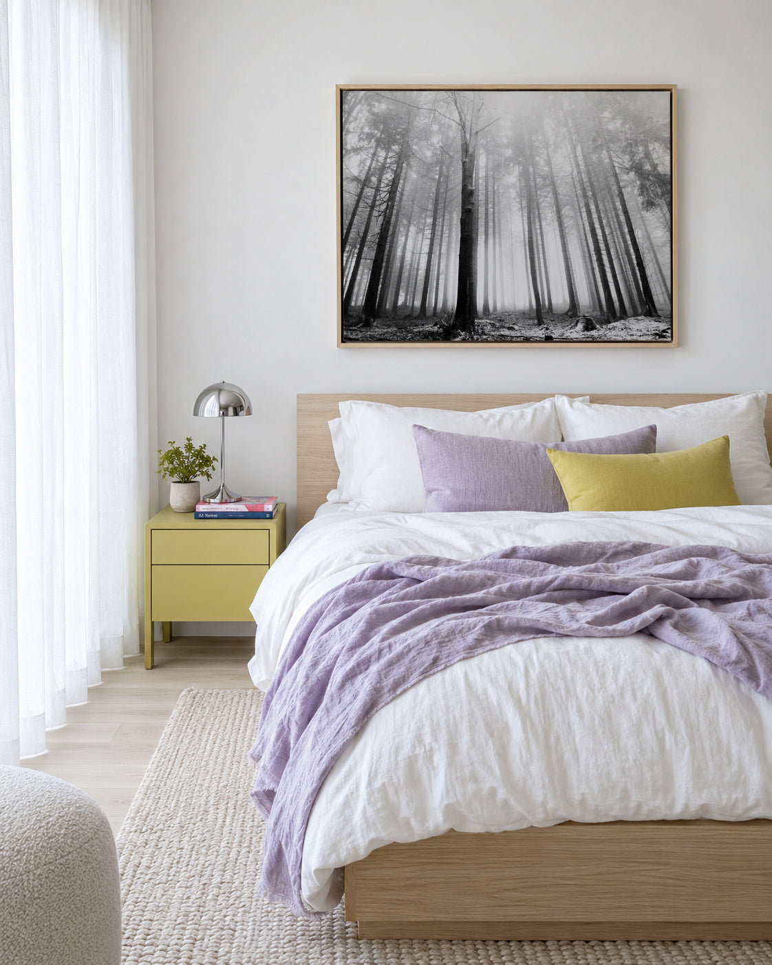 Within Reach 2 - Framed canvas in an interior