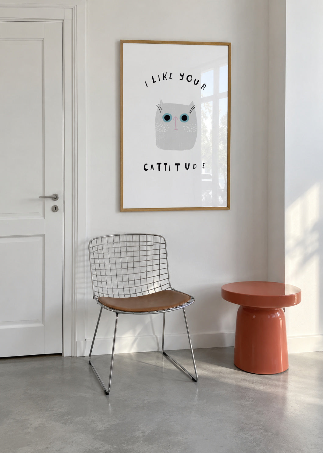 Catisfaction 6 - Framed poster in an interior