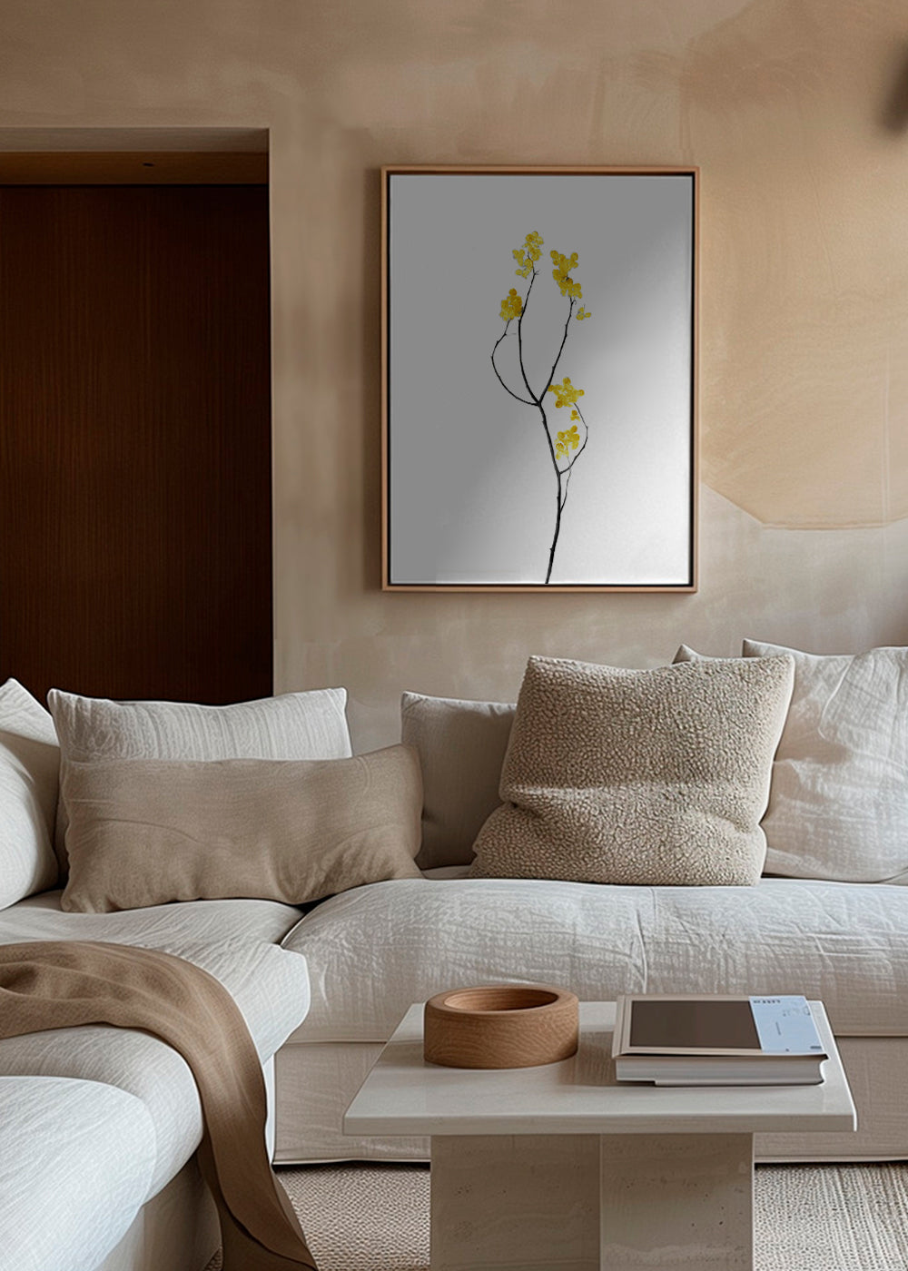 Flower Minimal Black and Gold 09