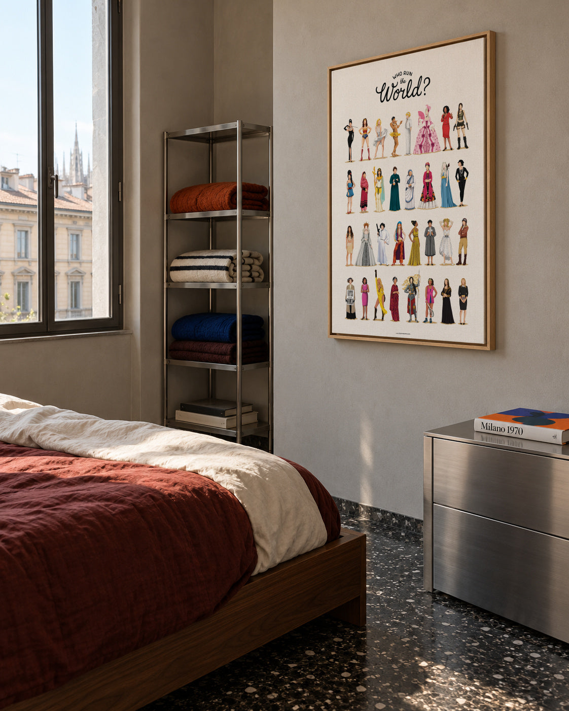 Run the World - Framed canvas in an interior