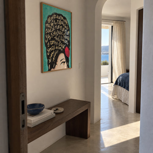 Rehab - Framed poster in an interior