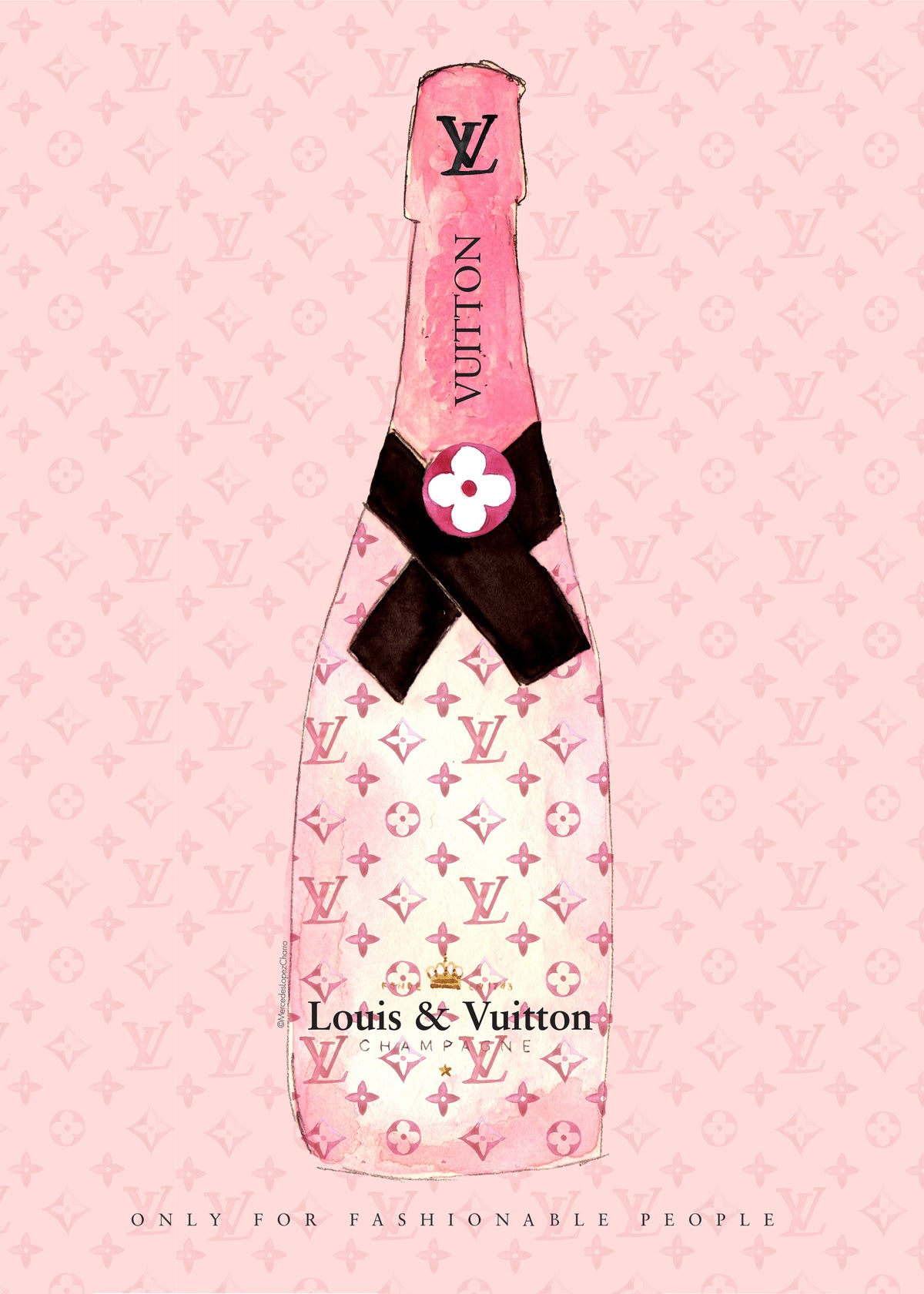 LV Champagne - Unframed art print