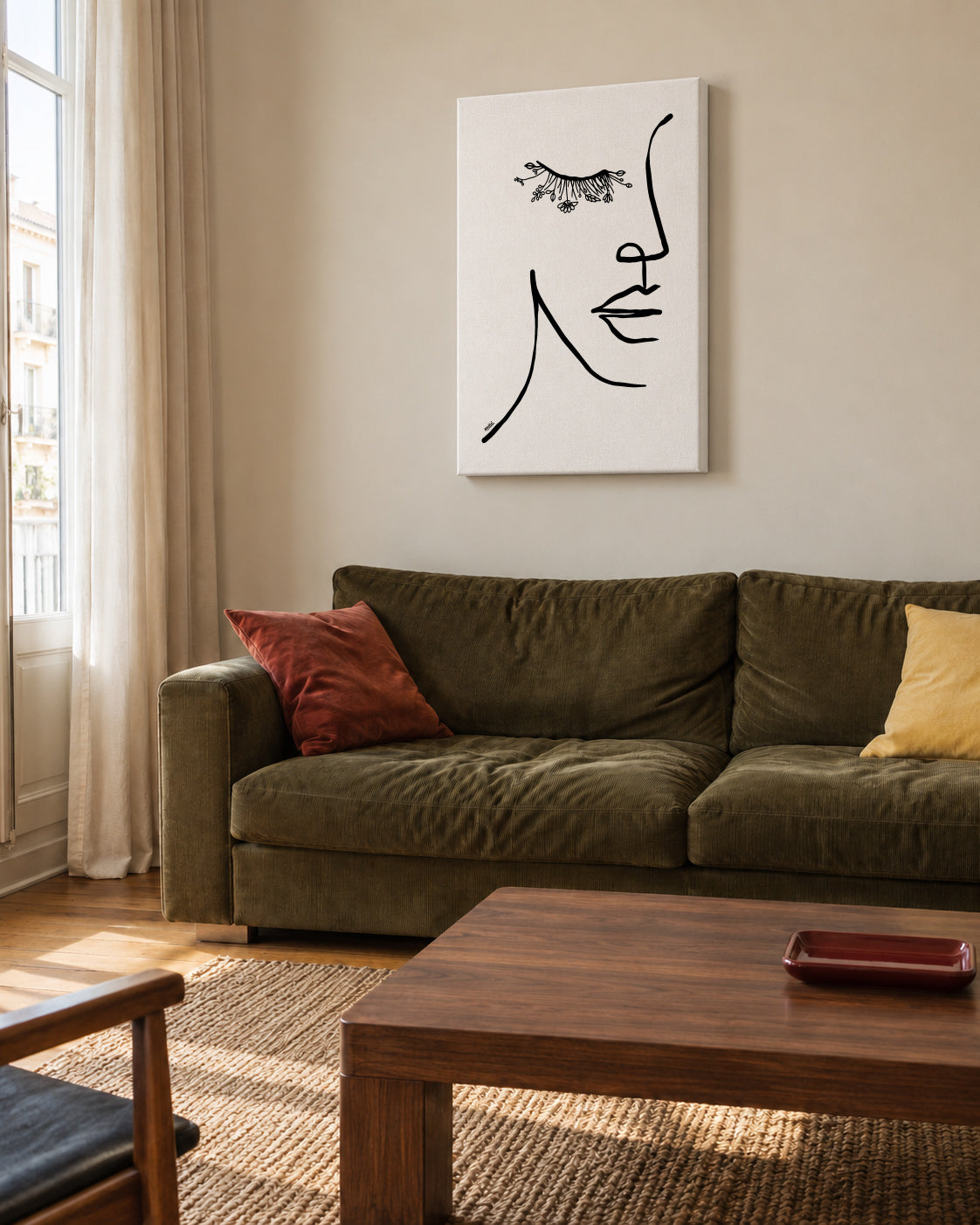 Natureye - Unframed canvas in an interior