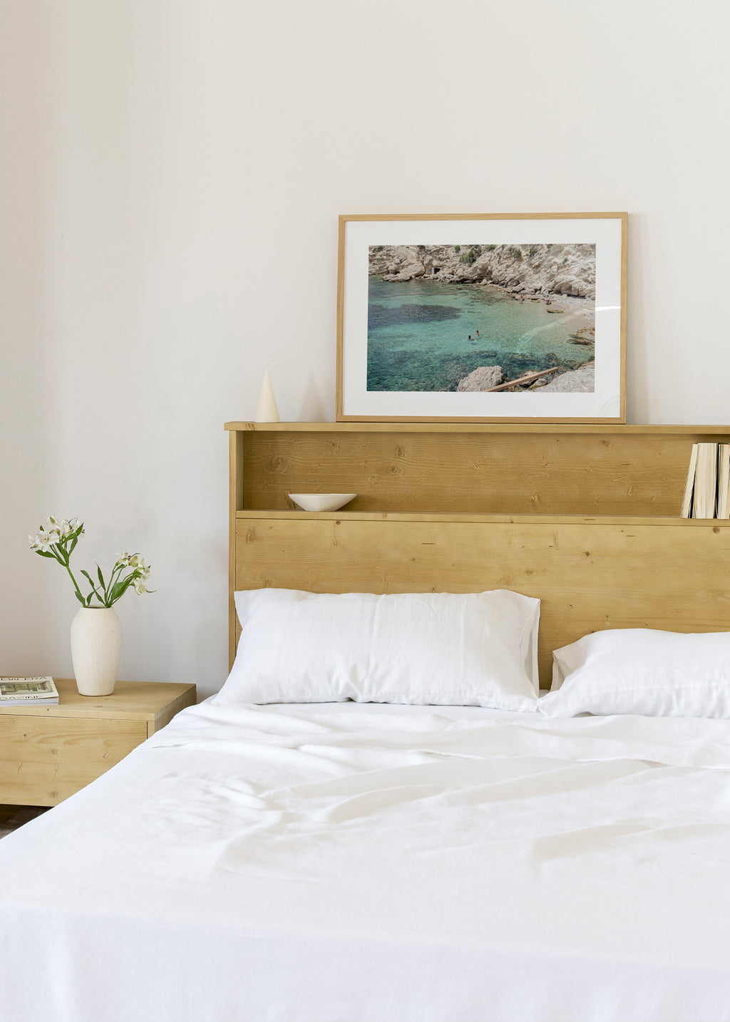 Ibiza III - Framed poster in an interior