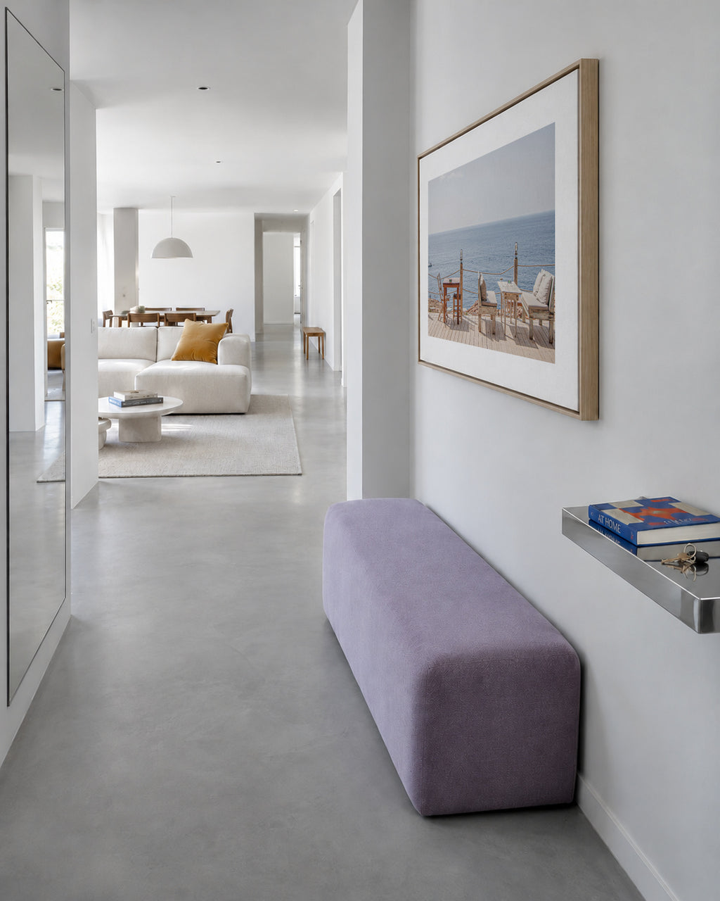 Ibiza VII - Framed canvas in an interior