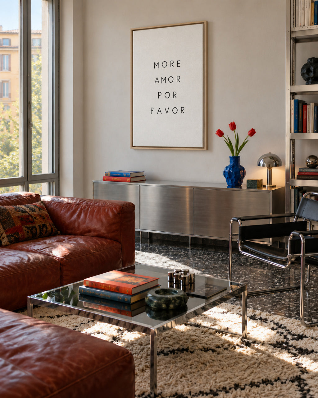 More Amor - Framed canvas in an interior