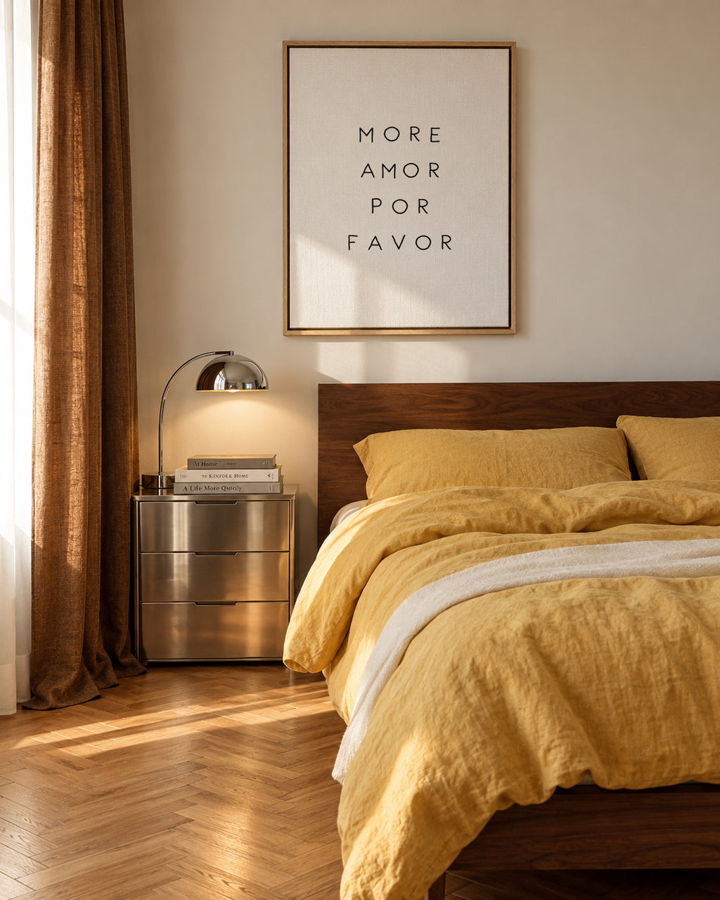 More Amor - Framed canvas in an interior