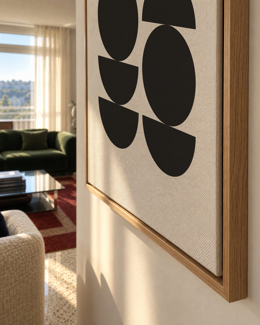 Mid Century Modern - Framed canvas detail