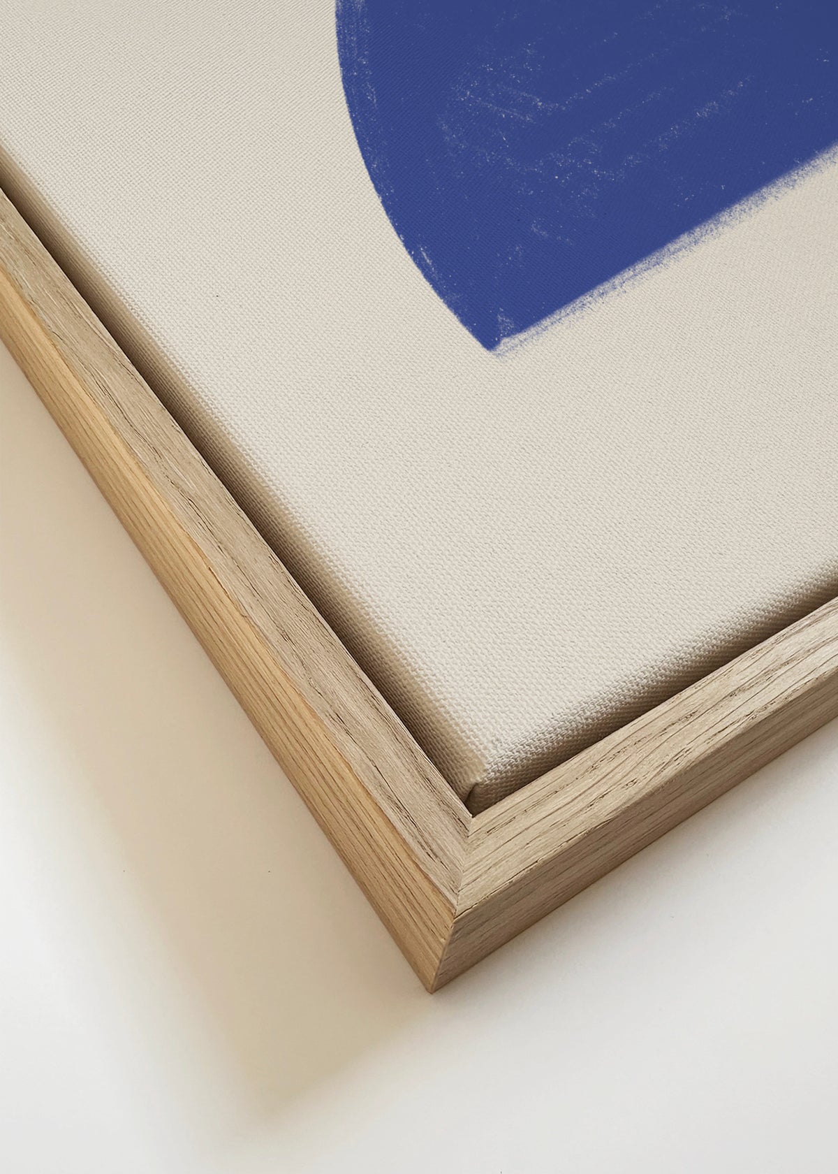 Rumi Blue - Framed canvas detail