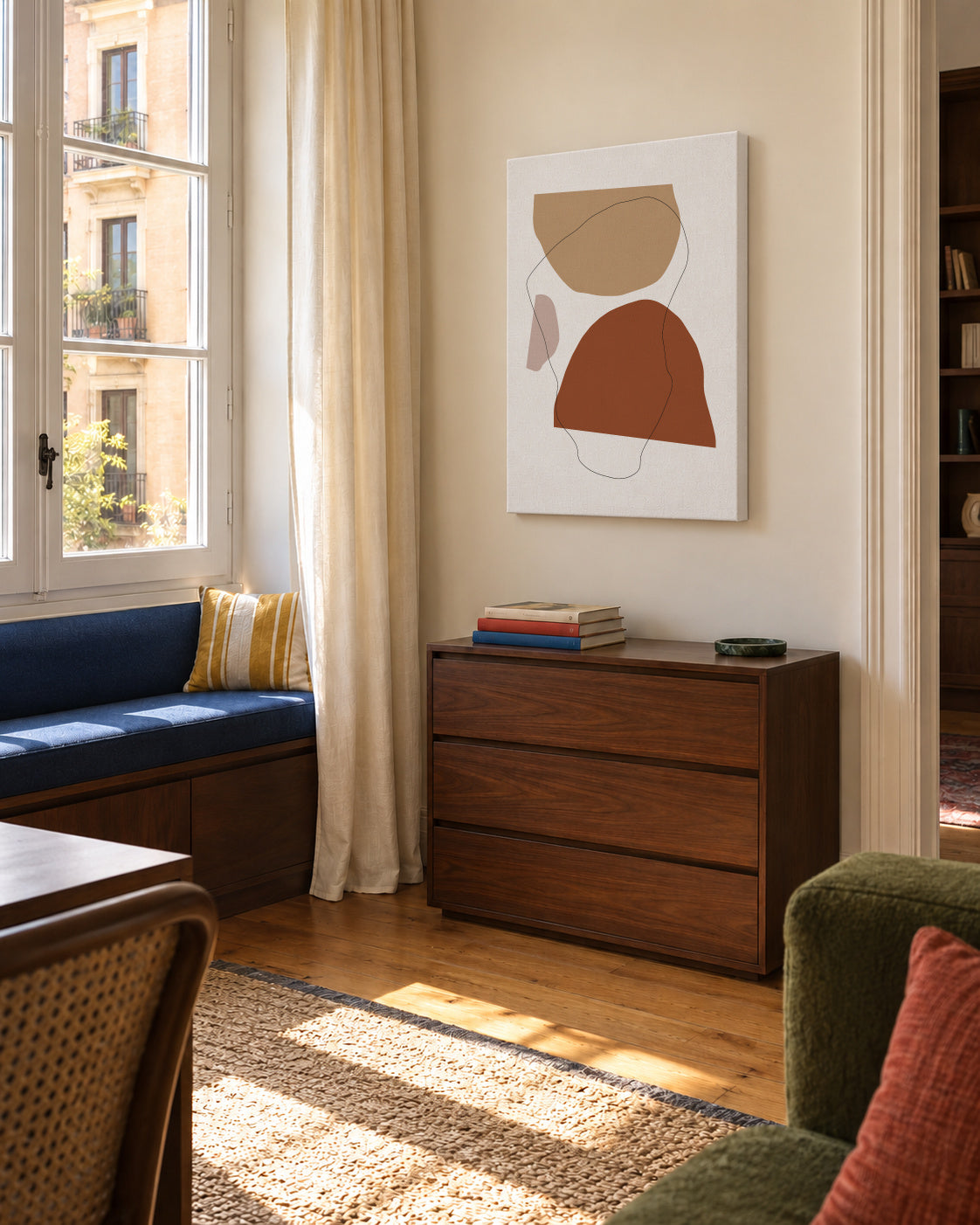 Rendez Vous - Unframed canvas in an interior