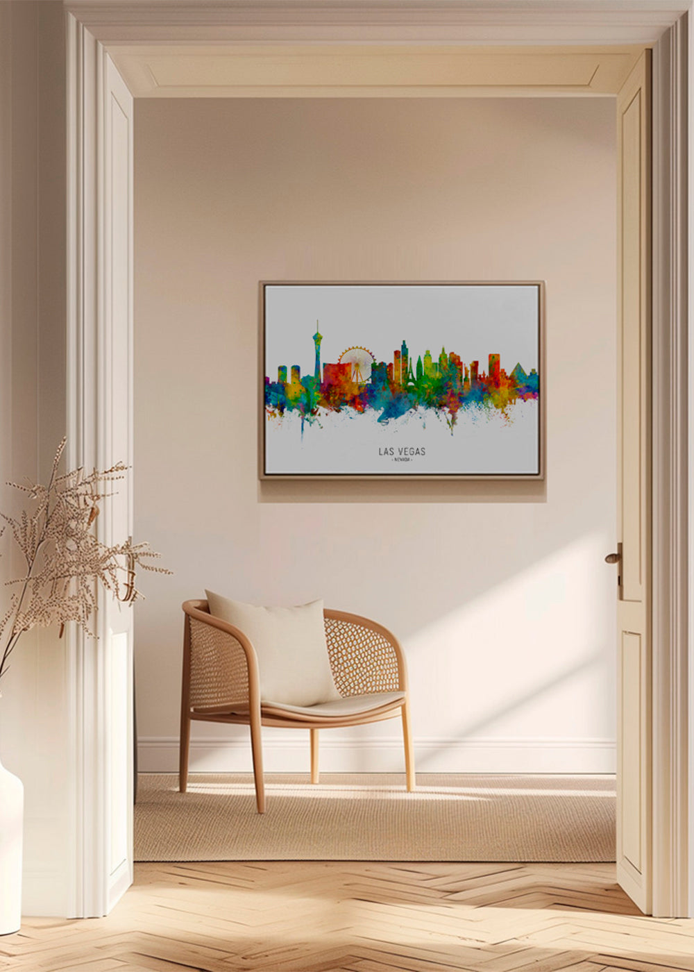 Las Vegas skyline multicolour