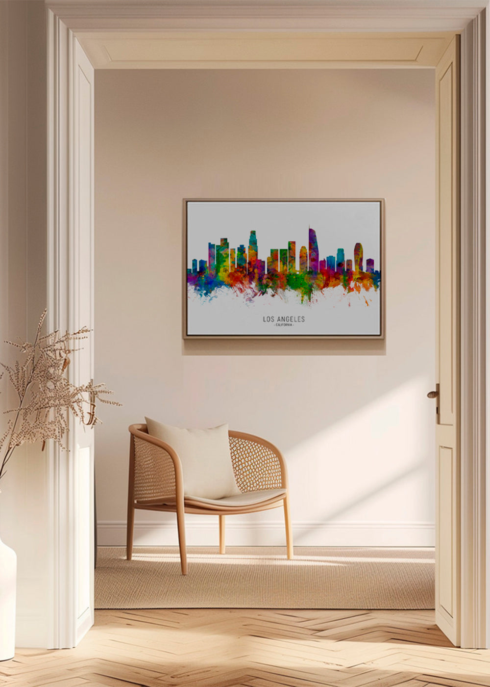 Los Angeles skyline multicolour