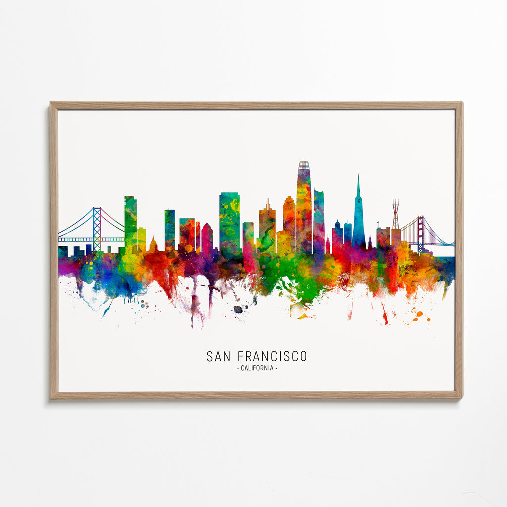San Francisco skyline multicolour