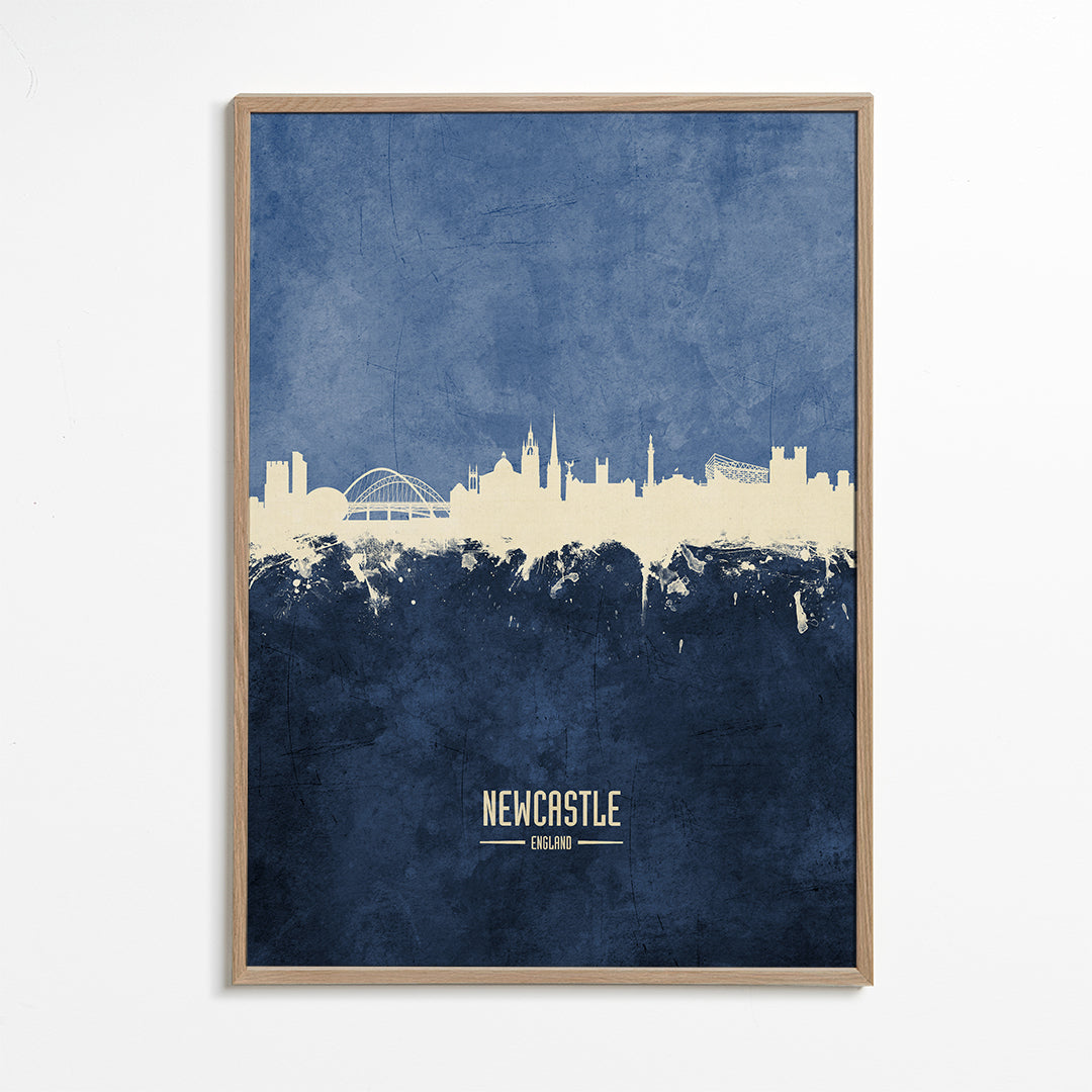 Newcastle skyline blue